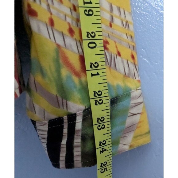 Drapers & Damons XL Multicolor Striped Abstract Jacket zebra strips zip rainbow - Picture 10 of 12